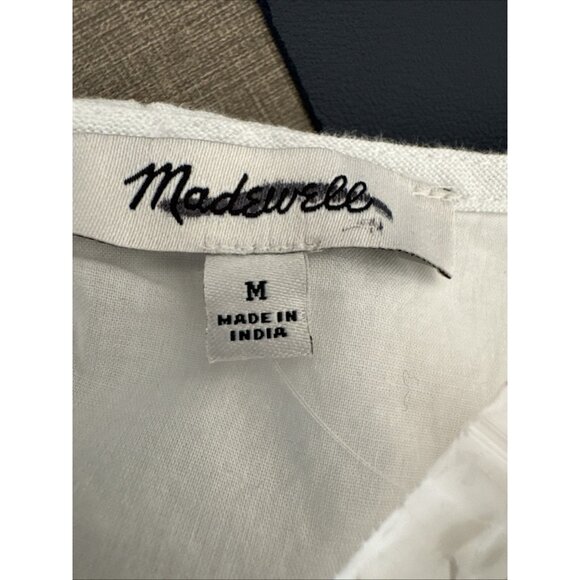 Madewell women’s medium sleeveless lined linen shift dress knee length weight ne - Picture 9 of 13